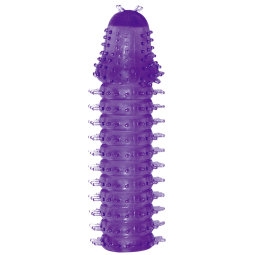 Elastický fialový návlek na penis
