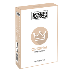 Secura Original - lubrikované latexové kondomy 48 ks