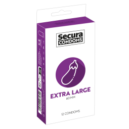 Secura Extra Large - velké latexové kondomy 12 ks