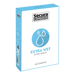Secura Extra Wet - extra lubrikované kondomy 48 ks