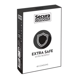 Secura Extra Safe - zesílené latexové kondomy 48 ks