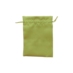 Saténový pytlíček na pomůcky 11x17 cm - Zelená