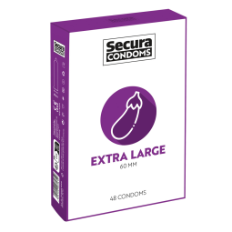 Secura Extra Large - velké latexové kondomy 48 ks